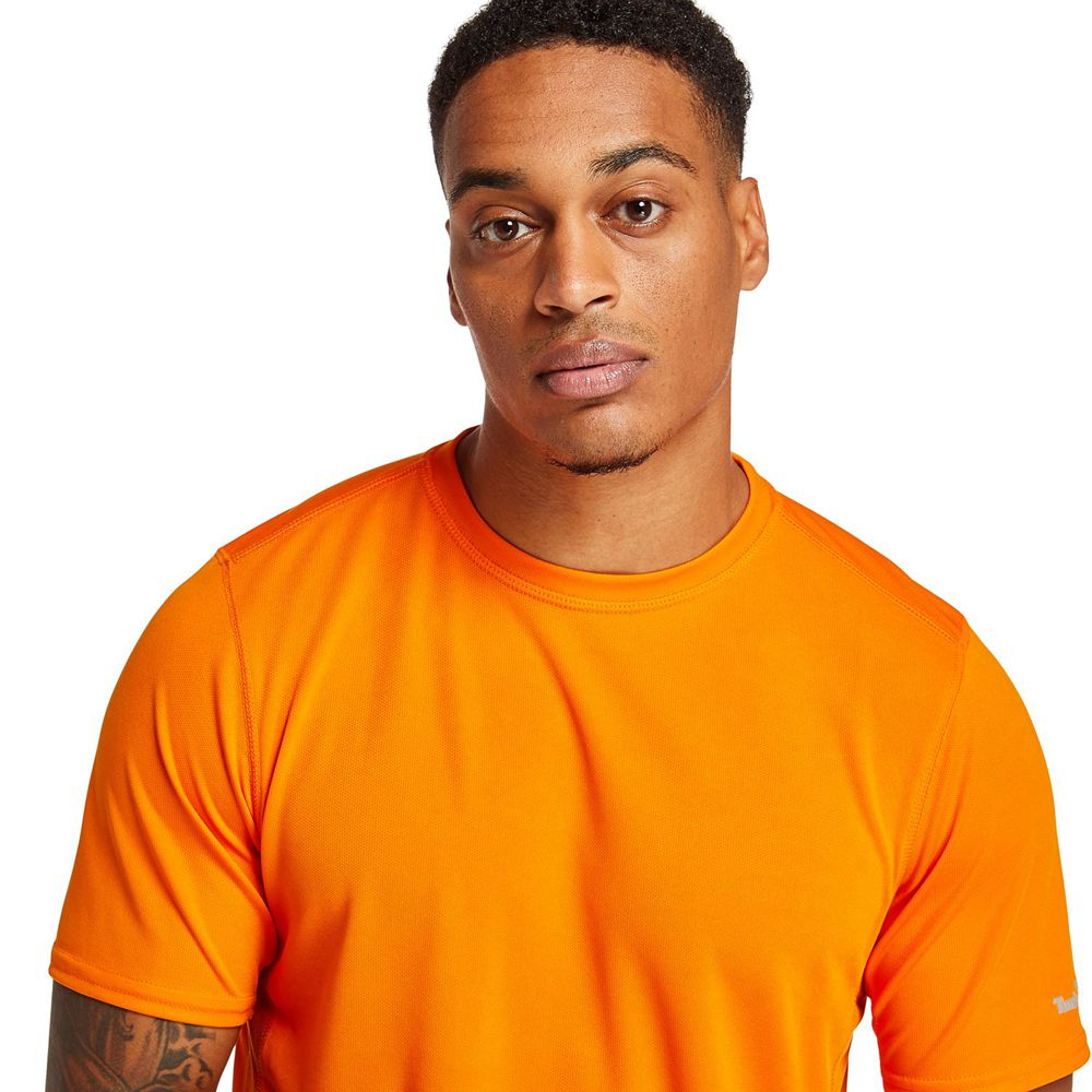 Camisetas Masculino - Timberland Pro® Wicking Good Short Sleeve - YGFCS3584 - Laranja